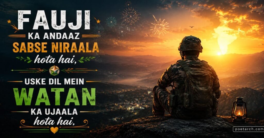 Fauji Attitude Shayari
