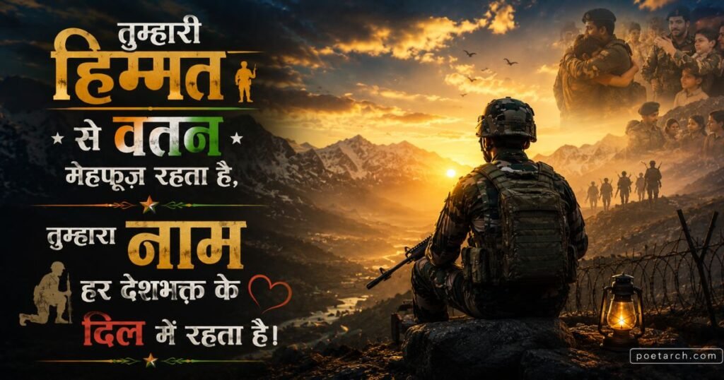 Indian Army Shayari for Soldiers