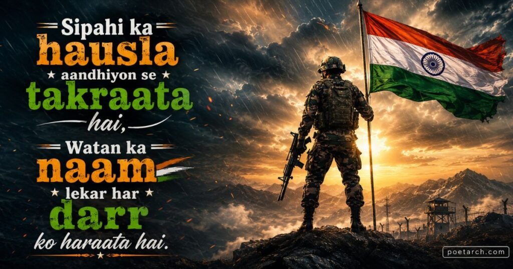 army attitude shayari