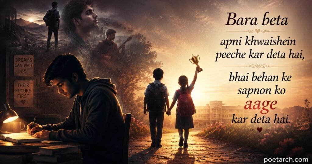 Bade Bete Par Jimmedari Shayari