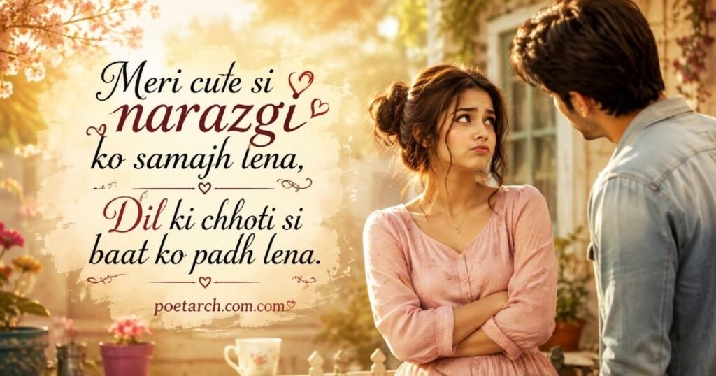 Cute Gussa Shayari for Girls