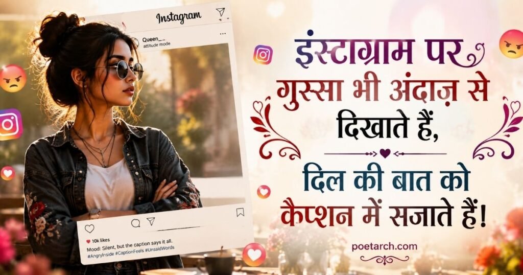 Gussa Shayari for Instagram in hindi