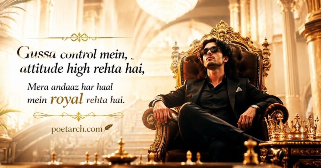 Gussa Shayari with Boy Attitude 
