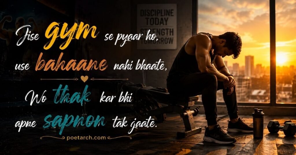 Gym Lover Shayari in Hindi