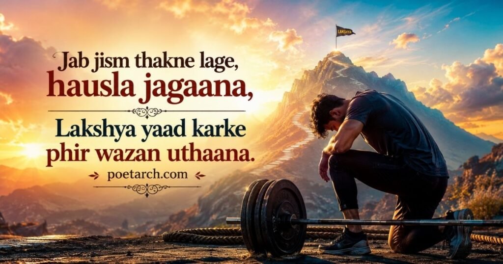 Gym Workout Motivation Shayari