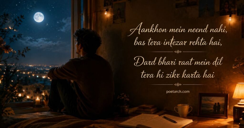 Heart Touching Good Night Sad Shayari