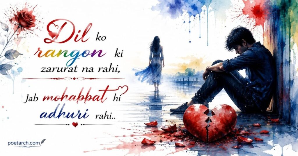 Holi Sad Quotes and Shayari