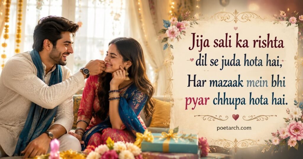 Jija Sali Shayari in 2 Lines