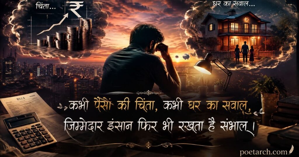 Jimmedari Aur Pareshani Shayari