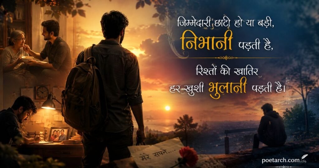 Jimmedari Shayari 2 Lines in Hindi