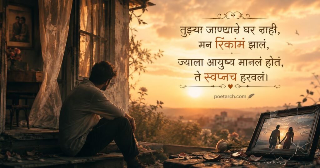Marathi Sad Shayari for Broken Heart