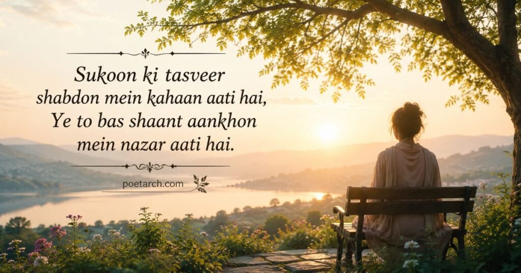 Sukoon Shayari for Instagram
