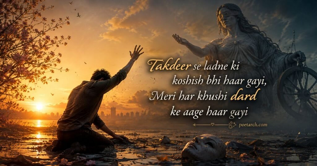 Takdeer Dard Bhari Sad Shayari