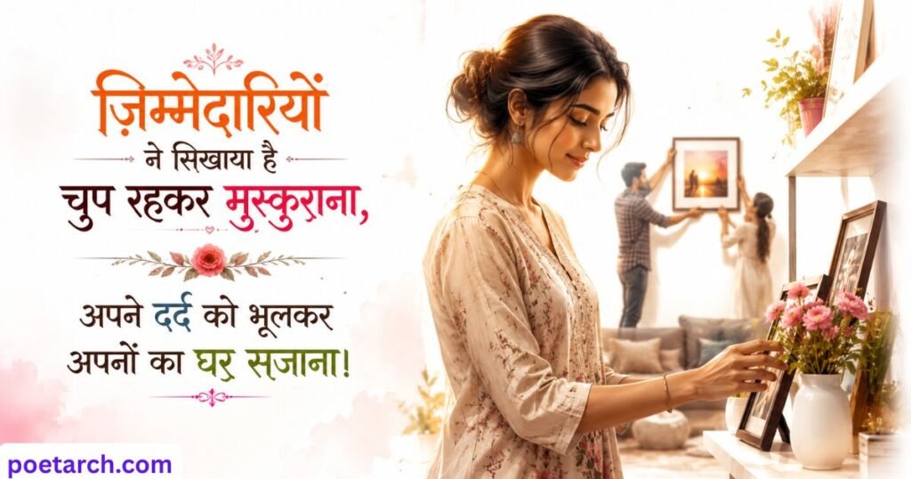 Zimmedari Bhari Shayari in Hindi