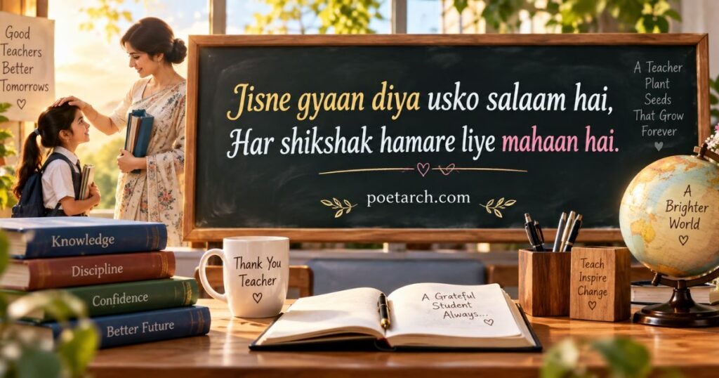 2 Line Teachers Day Shayari in Hindi