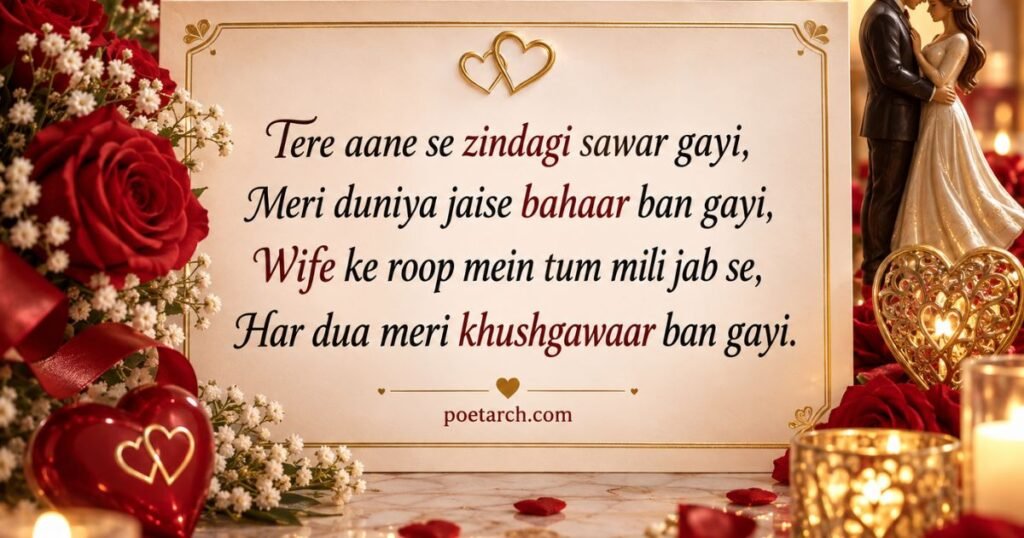 Anniversary Shayari for wife