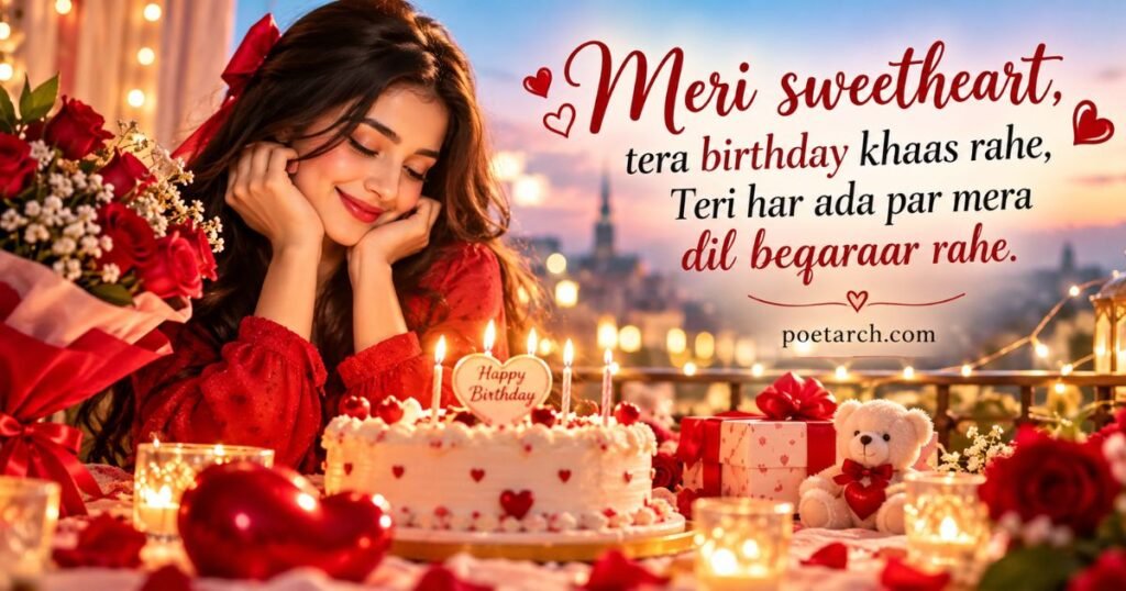 Cute Romantic Birthday Shayari for Her