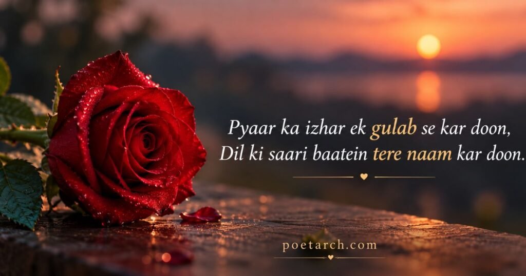 Gulab Shayari for Love