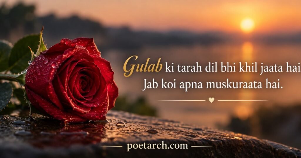 Gulab Shayari in English