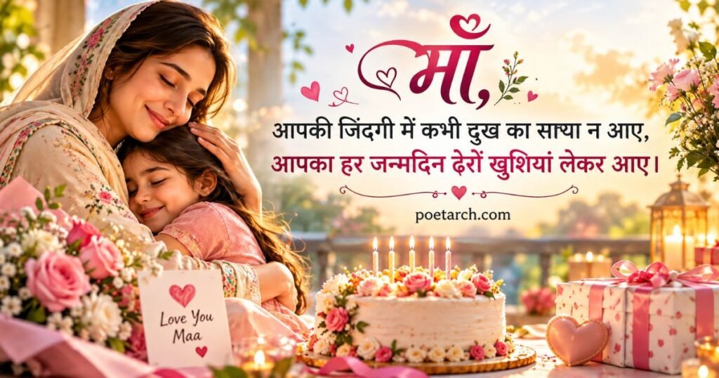 2 Line Birthday Wishes For Mother in Hindi