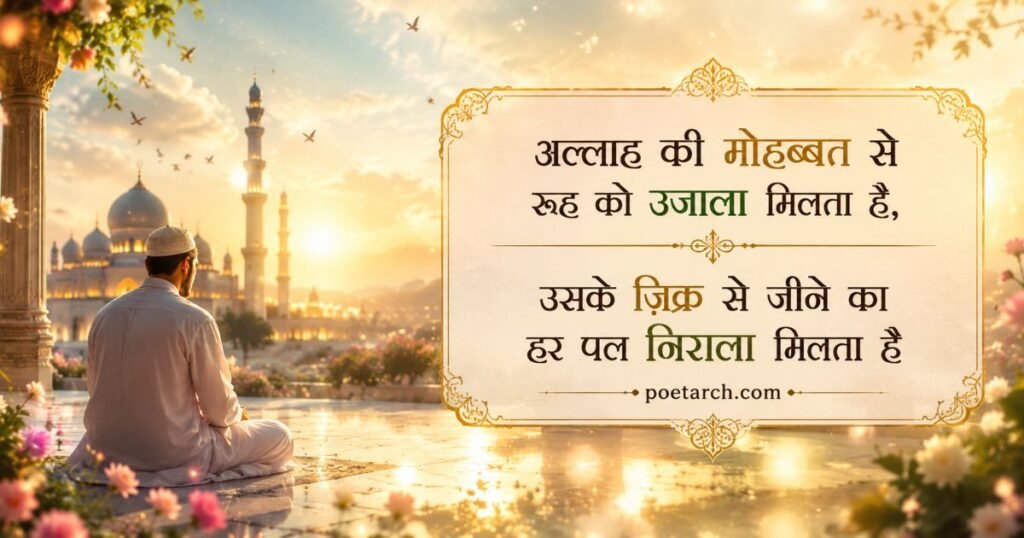 Islamic Shayari on Allah's love