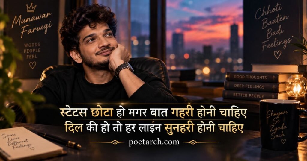 Munawar Faruqui Shayari for Instagram