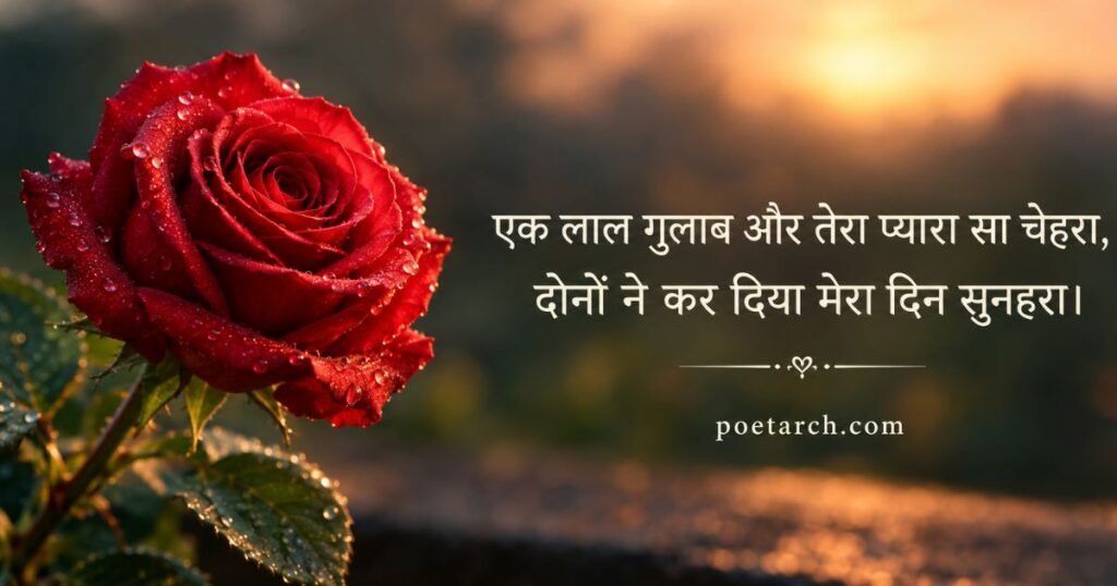 Red Rose Shayari in Hindi