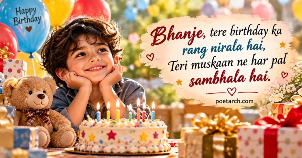 Romantic Style Birthday Shayari for Bhanja