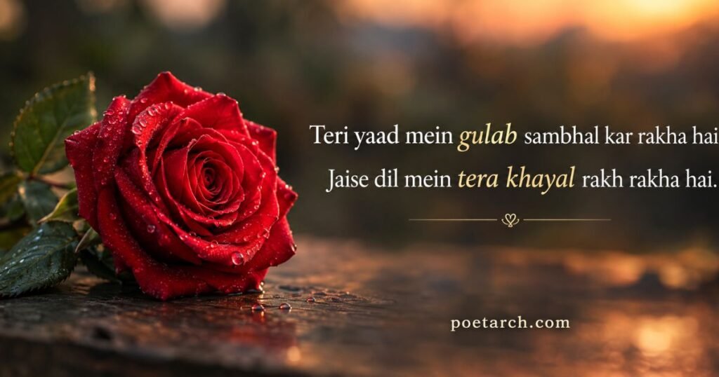 Rose Shayari for Someone Special