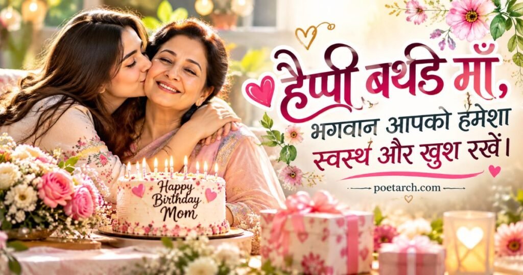 Short Birthday Wishes For Mom in Hindi