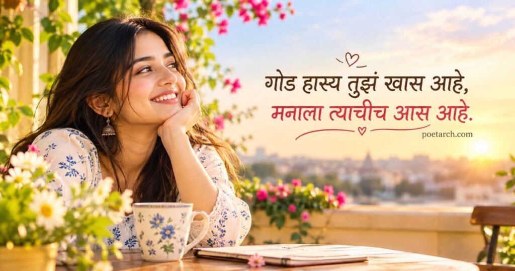 Short Smile Shayari in Marathi
