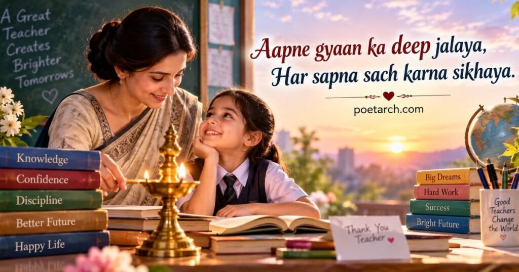 Short Teachers Day Shayari