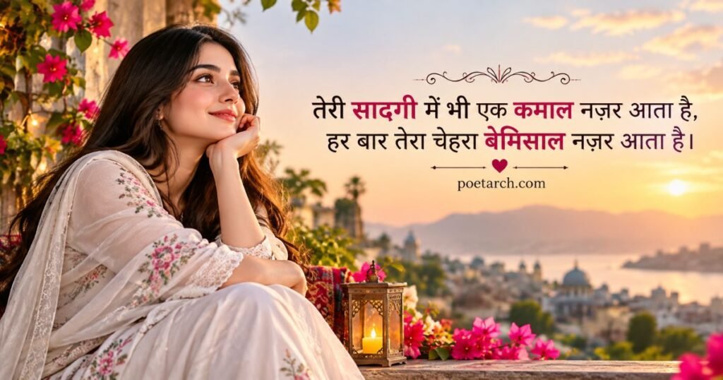Tareef Shayari for Beautiful Girl in Hindi