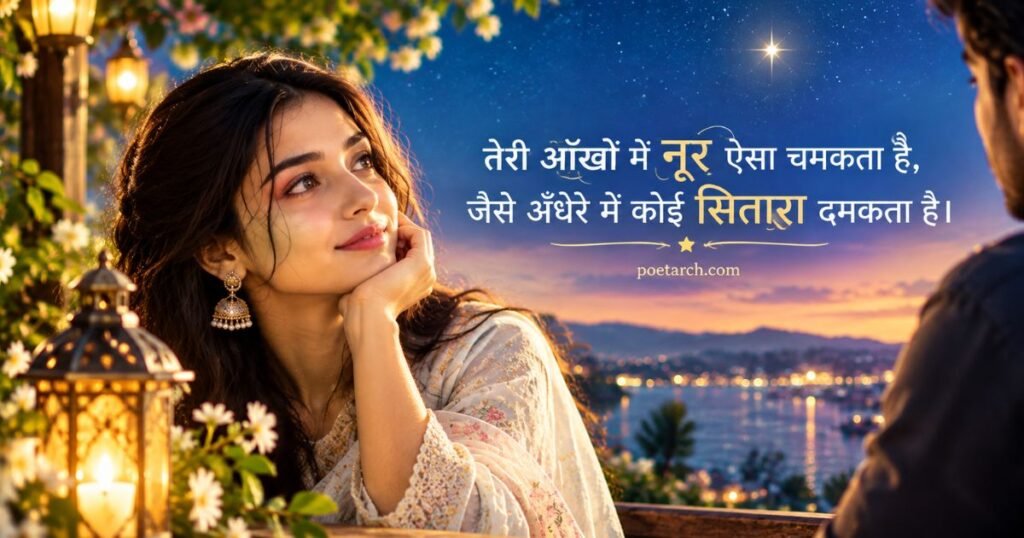 आँखों की खूबसूरती पर शायरी