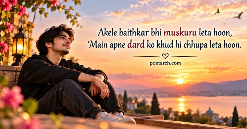 Alone Boy Shayari in English for Status