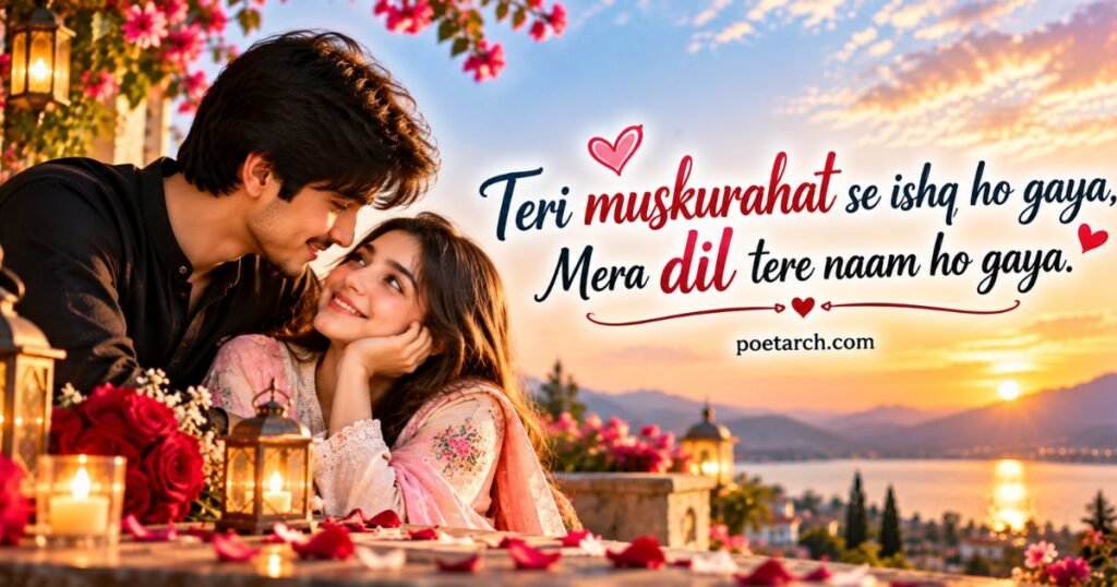 Romantic Love Shayari On Smile