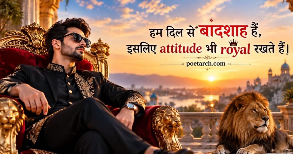 Royal Attitude Shayari in Hindi