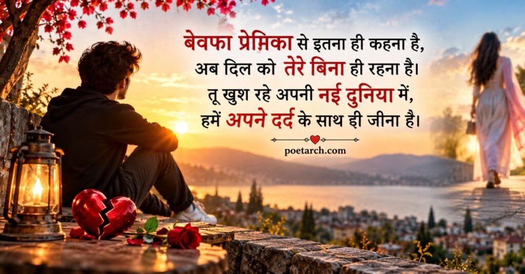 बेवफा प्रेमिका के लिए शायरी