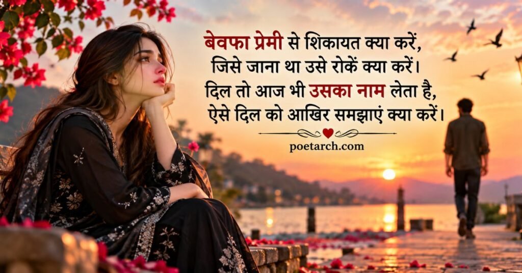 बेवफा प्रेमी के लिए शायरी