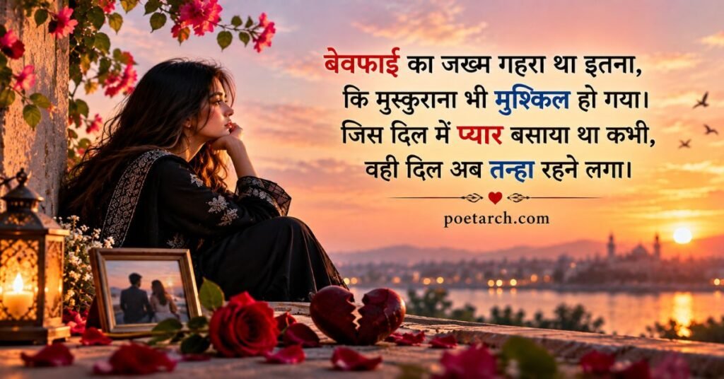 बेवफाई के दर्द पर शायरी